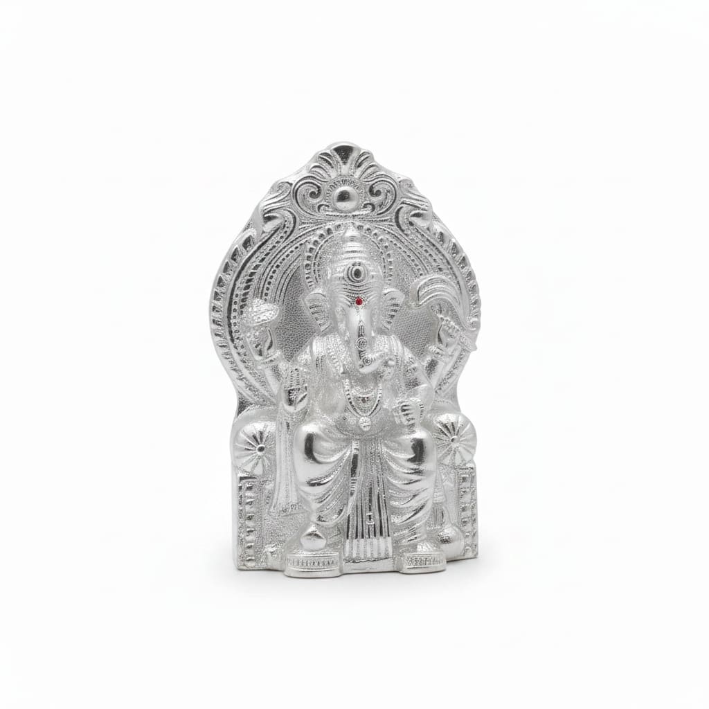 Sterling Silver (92.5% purity) Lord Ganesh Idol 10gm –