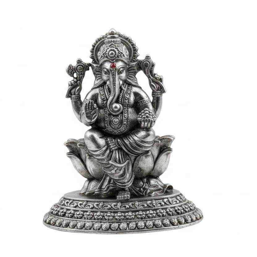 Sterling Silver (92.5% purity) Lord Ganesh Idol – Ganesha