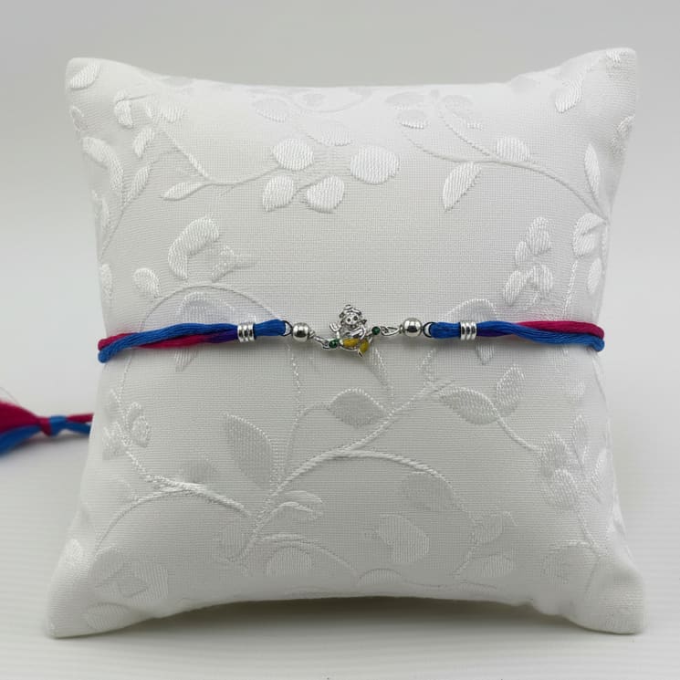 Sterling Silver (92.5% purity) Rakhi Little Shiv / rakhi