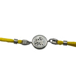 Sterling Silver (92.5% purity) Rakhi Shri / rakhi for bhai