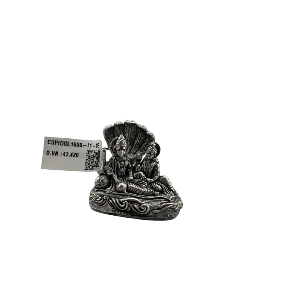 Sterling Silver (92.5% purity) Vishnu & Lakshmi Idol 40gm –