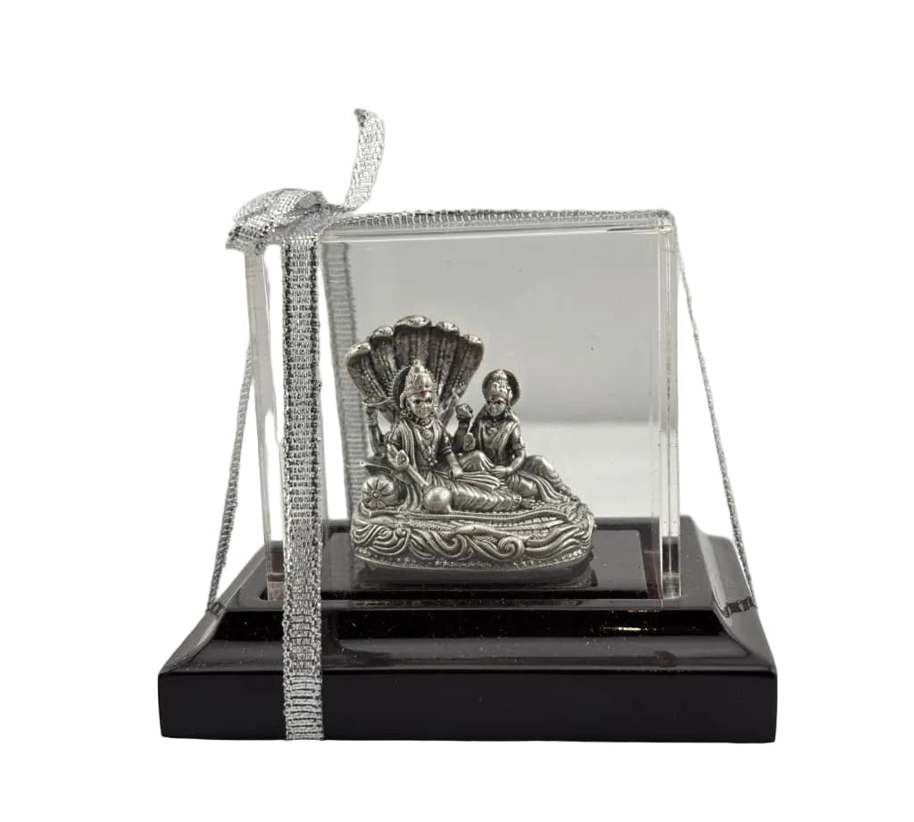 Sterling Silver (92.5% silver purity) Vishnu & Lakshmi Idol