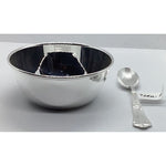 Sterling Silver 925 Honey Bee Bowl and spoon set ~8.5CM