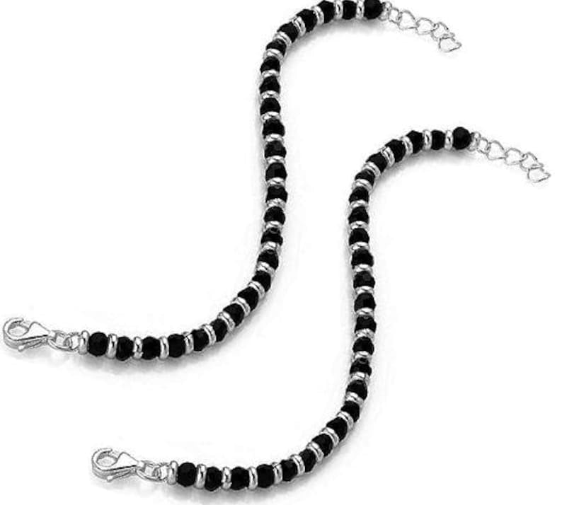 Sterling Silver Adjustable Nazariya Bracelet for Kids (Newborn to 1 years old)