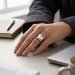 Sterling Silver Adjustable Wide Band Ring (7g) – view 2