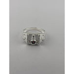Sterling Silver Balaji Tilak Ring (5g) - Size V 1/2 – view 2
