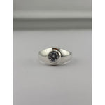 Sterling Silver Bezel Solitaire Ring