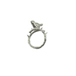 Sterling Silver Bird on Branch Ring (5.51g) – view 3