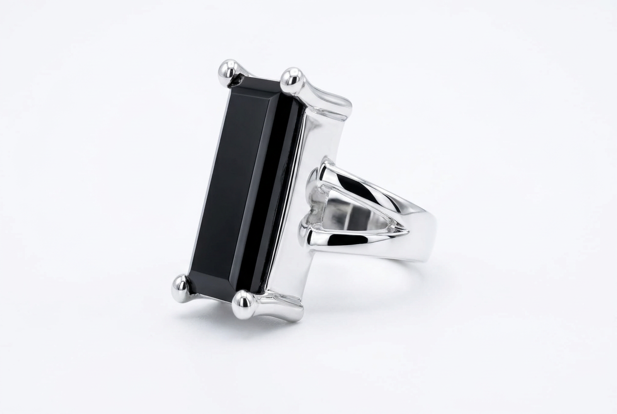 Sterling Silver Black Onyx Ring