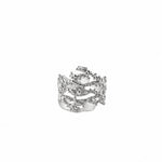 Sterling Silver Coral Branch Ring (4g) – view 3