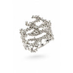 Sterling Silver Coral Branch Ring (4g)