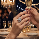 Sterling Silver CZ Hexagon Cage Ring (3.41g) - Size K – view 2