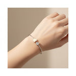 Sterling Silver Double Heart Women’s Bracelet (92.5% ) | 6g