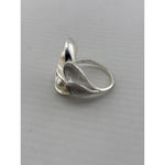 Sterling Silver Double Pearl Ring (10.1g) – view 2
