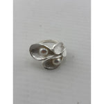 Sterling Silver Double Pearl Ring (10.1g)