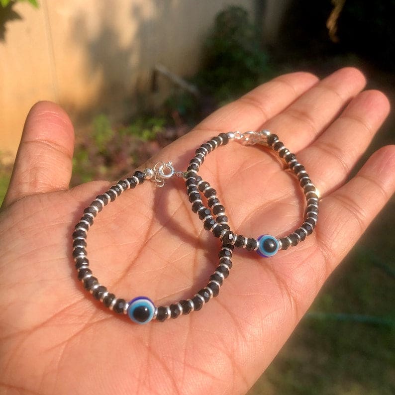 Sterling Silver evil eye Nazariya Bracelet for Kids (3 – 5 Years)