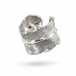 Sterling Silver Feather Wrap Ring (8.8g)