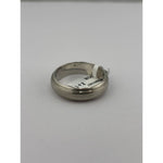 Sterling Silver Grooved Band Ring – view 2