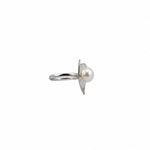 Sterling Silver Heart Pearl Ring – view 4