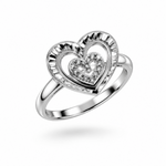 Sterling Silver Heart Ring (3g)