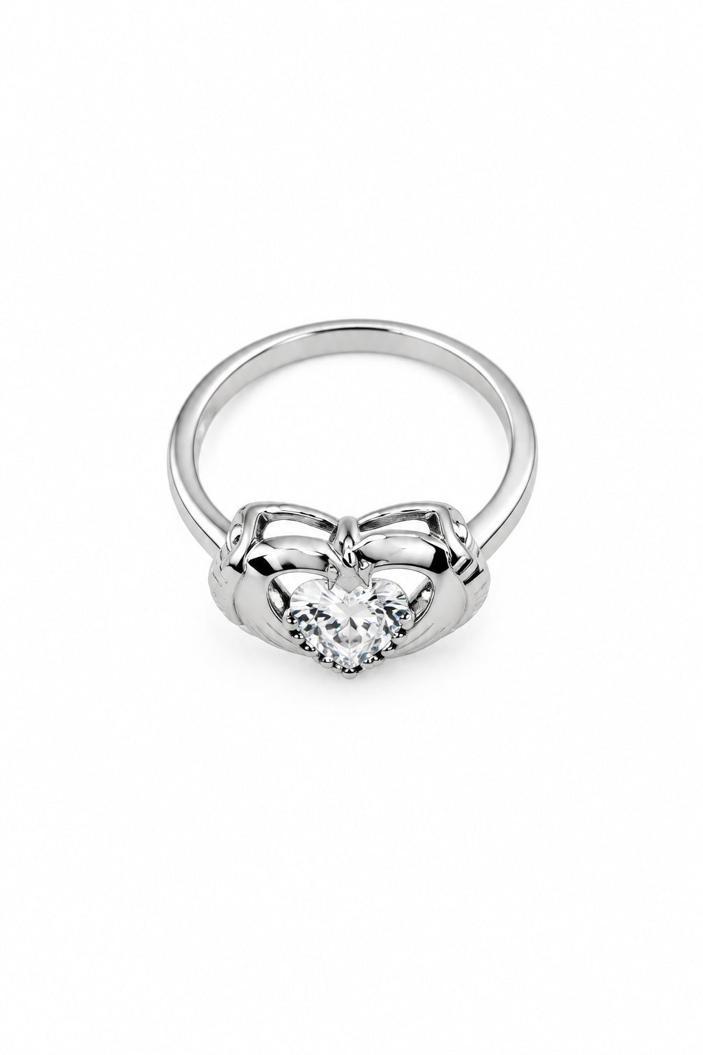 Sterling Silver Heart Ring (3g) – view 4