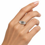 Sterling Silver Initial A Ring – view 2