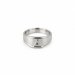 Sterling Silver Initial A Ring – view 3