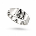 Sterling Silver Initial A Ring