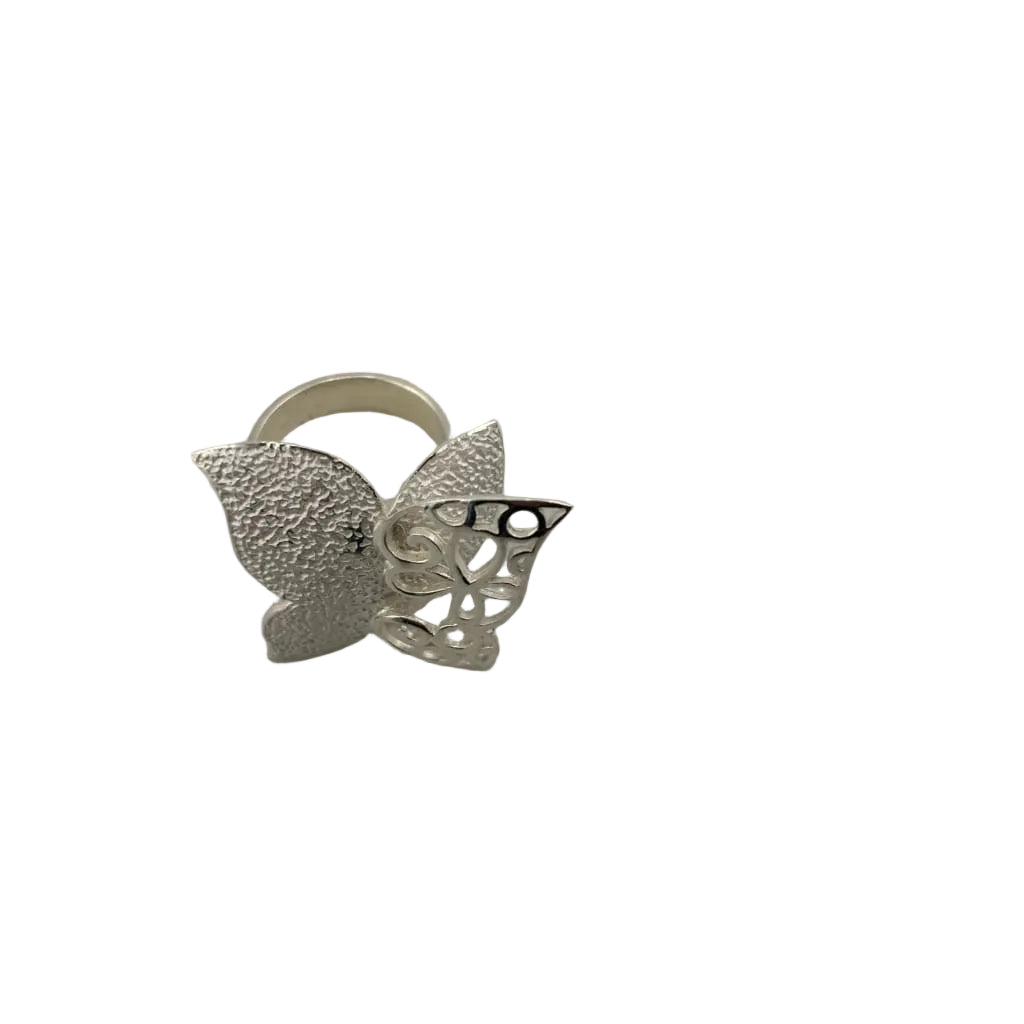 Sterling Silver Leaf Ring – view 4