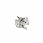 Sterling Silver Leaf Wrap Ring (5.61g) – view 3