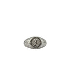 Sterling Silver Om Ring