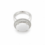 Sterling Silver Oval Halo Ring (12g) – view 3