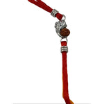 Sterling Silver Rakhi Ganesh Rudraksh