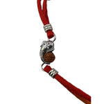 Sterling Silver Rakhi Ganesh Rudraksh
