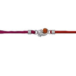 Sterling Silver Rakhi Ganesh Rudraksh