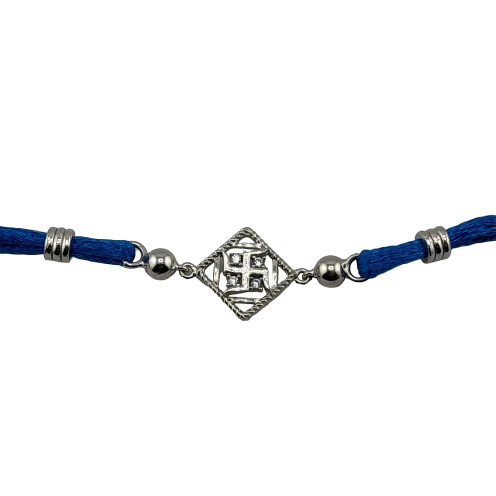 Sterling Silver Rakhi Swastik