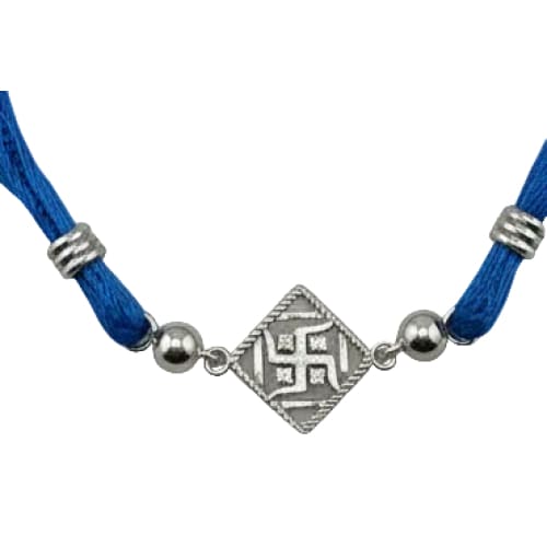 Sterling Silver Rakhi Swastik