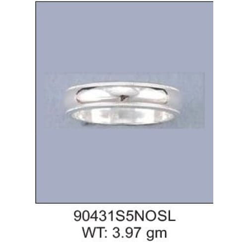 Sterling Silver Rhodium Ring (511) Size U - Rings