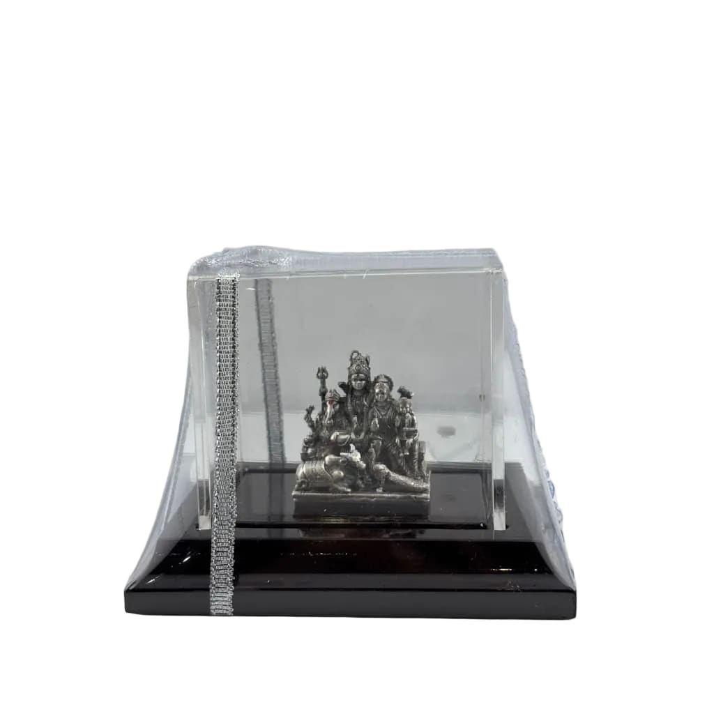 Sterling Silver Shiva Family Idol 47gm – Spiritual Shiv