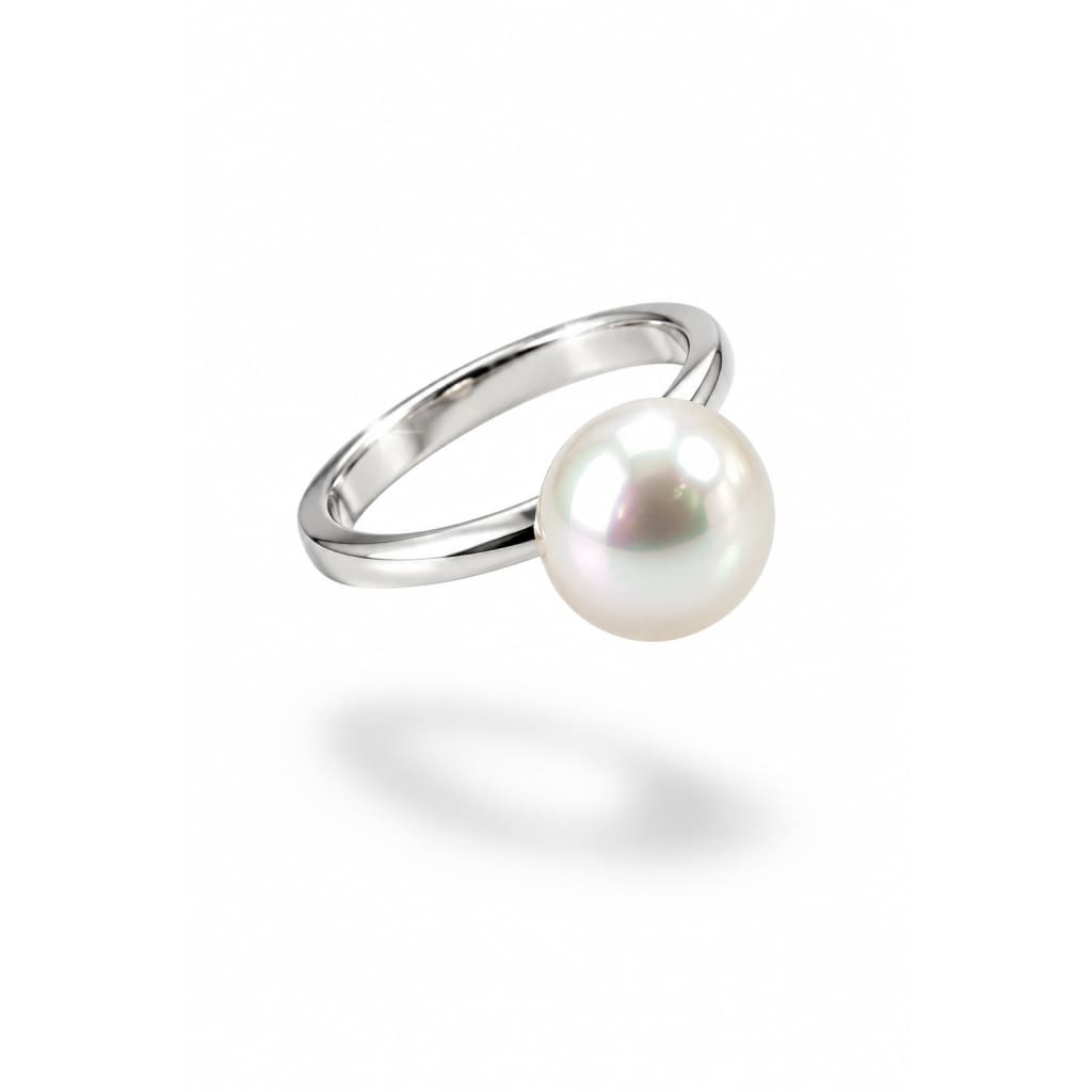 Sterling Silver Single Pearl Ring