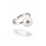 Sterling Silver Single Pearl Ring