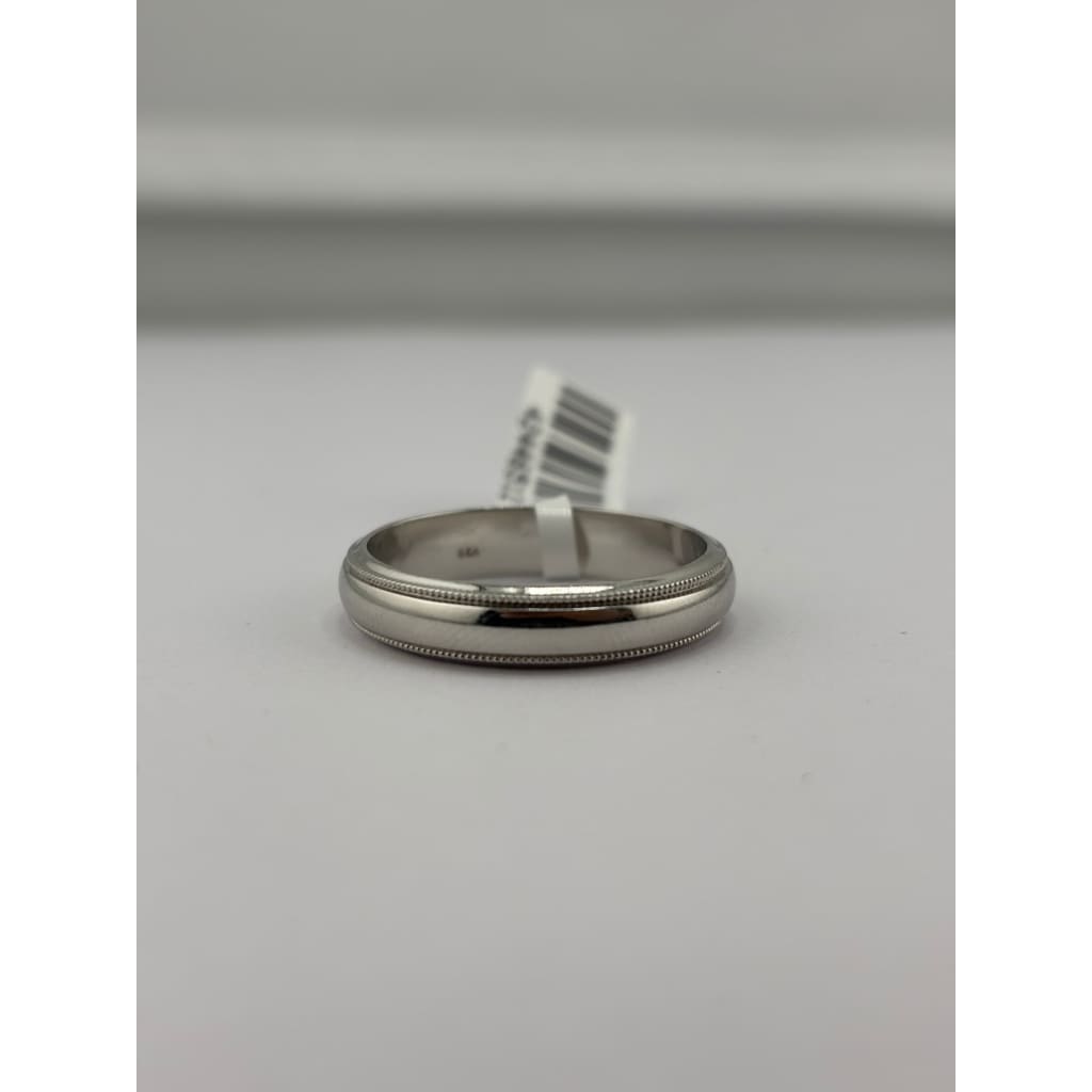 Sterling Silver Thin Milgrain Band Ring (5.47g) - Size Y