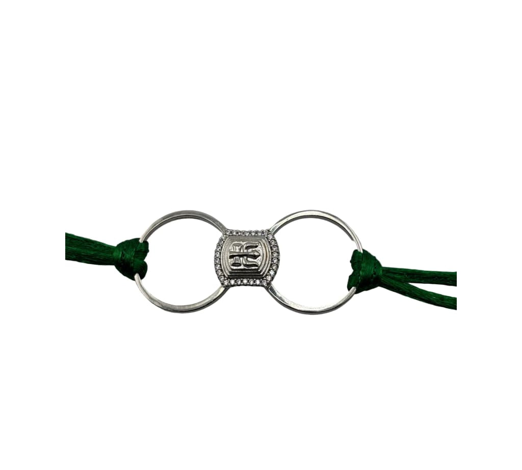 Sterling Silver Trishul Rakhi Ring 2 in 1