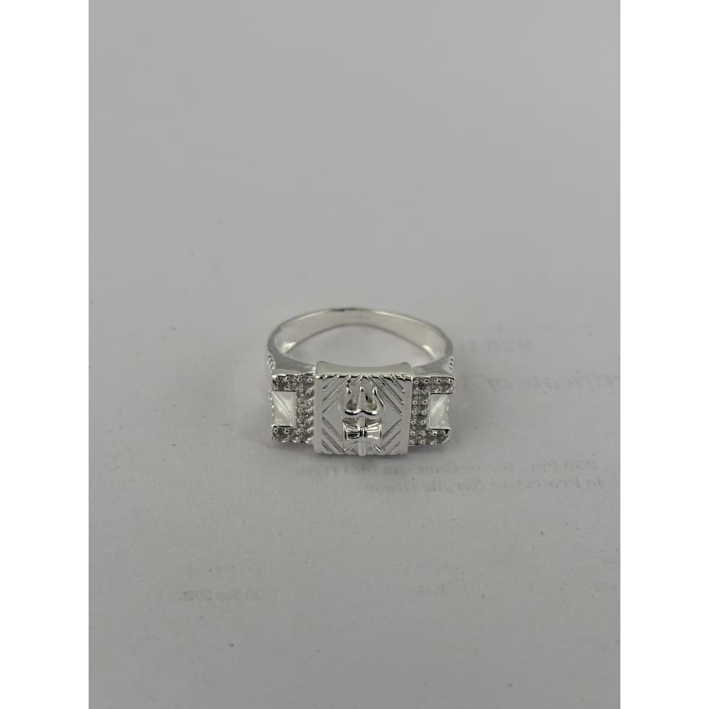Sterling Silver Trishul Ring (5.42g) – view 3