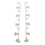 Tassel Charm Chain Anklet – 925 Sterling Silver – Adjustable-45g