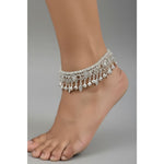 Tassel Charm Chain Anklet – 925 Sterling Silver – Adjustable – 45g