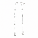 Textured Bead Snake Chain Anklet – 925 Sterling Silver – Adjustable-30g