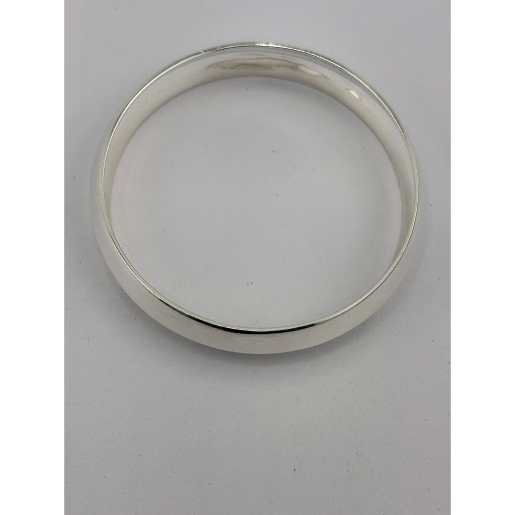 Thick Plain Silver Kada – view 3