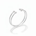 Twin Bead Silver Kada – 925 Sterling Silver Bracelet Double