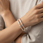 Twin Rope Bead Silver Kada Pair – 925 Sterling Silver